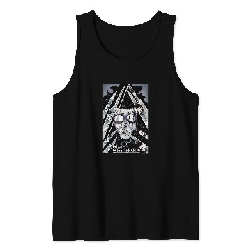 Discover Edward Scissorhands Edward Behind Scissors Comic Book Poster Tank Tops