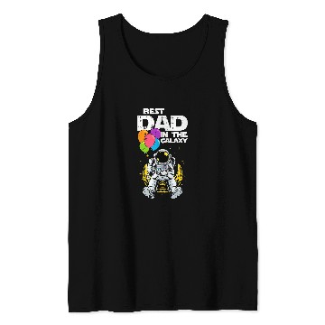 Discover bestss Dad In The Galaxy Fathers day Cool Astronaut Space Dad Tank Tops