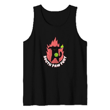 Discover South Paw Fury Angry Cat Pickleball Tank Tops