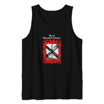 Discover Read Banned Book Funny Reading for Readers Tank Tops