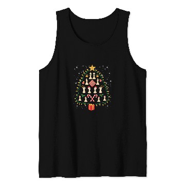 Discover Chess Christmas Tree Board Game Star Lightning Bulk Tank Tops