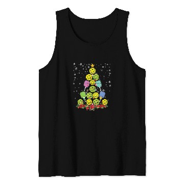 Discover Pickleball Christmas Tree Santa Pickleball X Mas Lights 1 Tank Tops