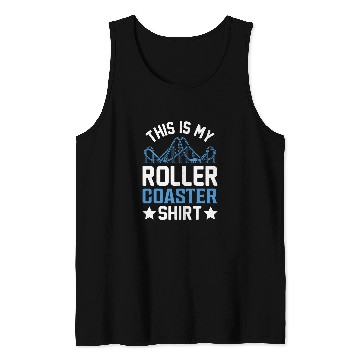 Discover Amusement Park Funny Roller Coaster vintagess Theme Park Tank Tops