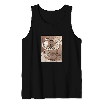 Discover Pottery Wheel Clay Tranquility Graphic Tank Tops