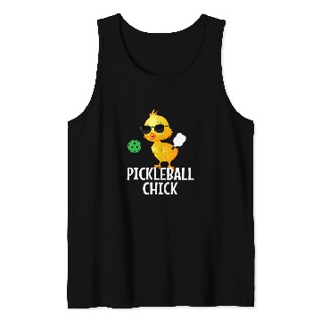 Discover Pickleball Chick funny pickleball 4 Tank Tops