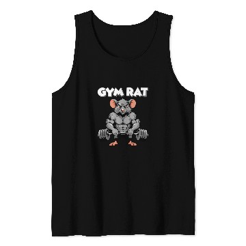 Discover Gym Rat Fitness Bodybuilding Workout Muscle Pump Tank Tops