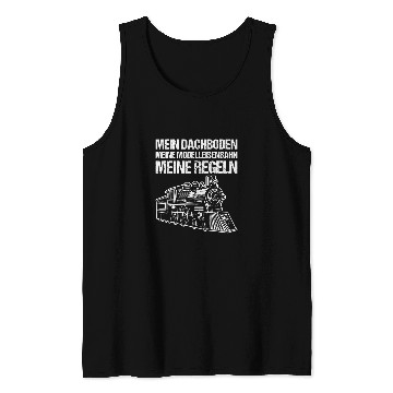 Discover Mens Railway railway train driver model railway Tank Tops