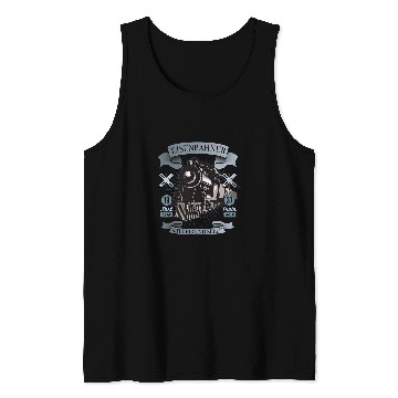 Discover Mens Steam train train railway train driver Tank Tops