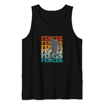 Discover Fencing bigfoots Retro Fencer Epee swordss Tank Tops