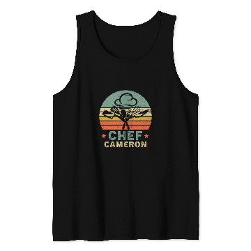 Discover Chef Cameron vintagess Chef Cooking Baking Hat Funny Chef Tank Tops