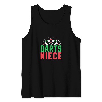 Discover Darts Niece Cute Player Dart Hobby Tank Tops