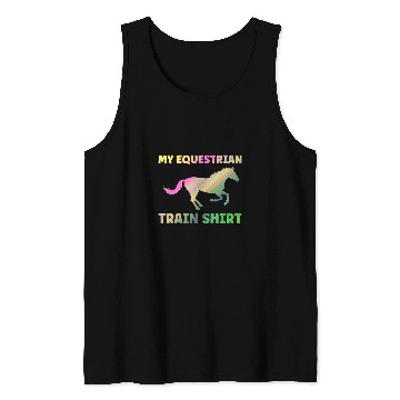 Discover My equestrian train Horse Tank Tops