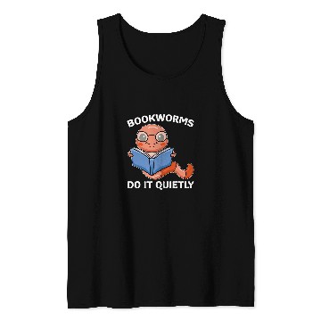 Discover Reading Books Lover Reader Nerd Bookworms Do It Quietly Tank Tops