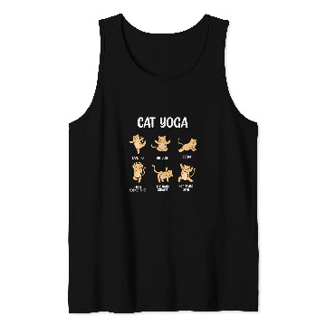 Discover Funny Cat Yoga Tank Tops