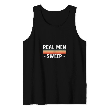 Discover Real Men Sweep Curling Curler Ice Curl Tank Tops