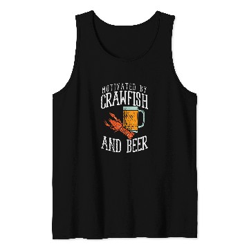 Discover Motivated By Crawfish Beer 2 Tank Tops