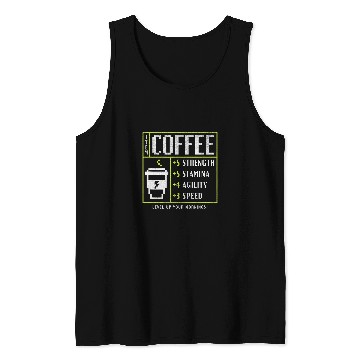 Discover Coffee Level Up Your Mornings Tank Tops