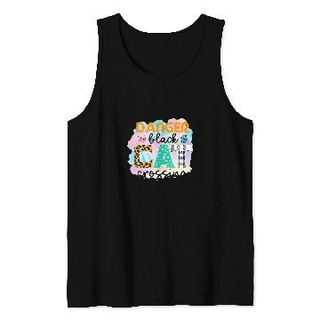 Discover Funny Danger black cats Crossing Graphic Patchwork 1 Tank Tops