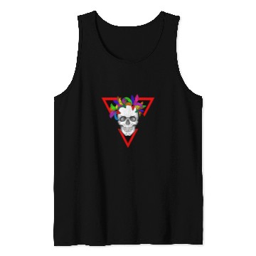 Discover Halloween Skull Candy Tank Tops