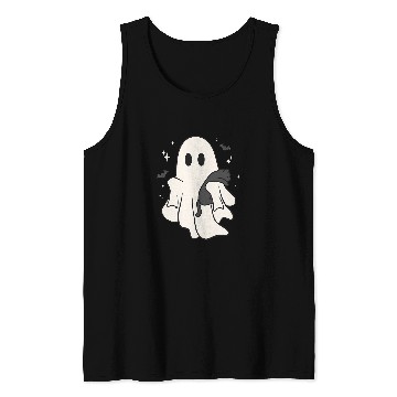 Discover Funny Boojee Holding Cute black cats Spooky Halloween Tank Tops