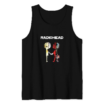 Discover Shake hands in White Radiohead Tank Tops
