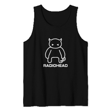 Discover Radiohead White Fat Devil Tank Tops
