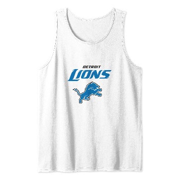 Discover Detroit Lions Logo Tank Tops