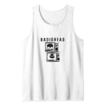 Discover Black Skull TV Radiohead Tank Tops