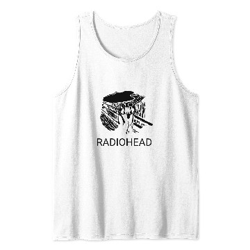Discover Scared in Black Radiohead Tank Tops
