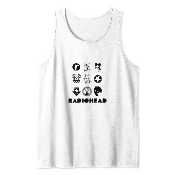 Discover Radiohead Black Icon Tank Tops