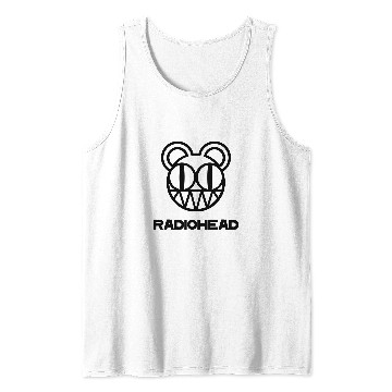 Discover Radiohead Black Smile Head Tank Tops