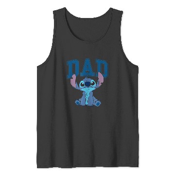 Discover Disney Lilo Stitch Dad Cool Stitch Collegiate Logo Tank Tops