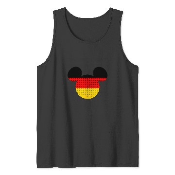 Discover Disney Mickey Mouse Logo Germany Flag Fill Tank Tops