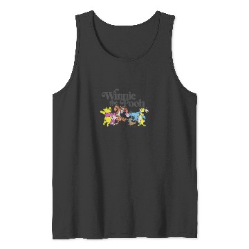 Discover Disney Winnie The Pooh  Bright Group Poster Tank Tops