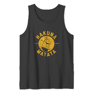 Discover Disneyss Lion King Distressed Hakuna Matata Stamp Graphic Tee Tank Tops