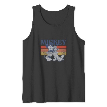 Discover Disney Mickey And Friends Mickey And Pluto Retro Line Tank Tops