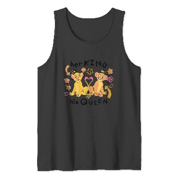 Discover Disneyss The Lion King Her King His Queen Simba Nala Big Logo Tank Tops