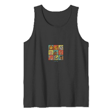 Discover Disneyss The Lion King Characters 90s Grid Tank Tops