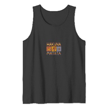 Discover Disneyss The Lion King Hakuna Matata Solid Blocks Tank Tops