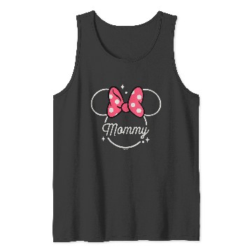Discover Disney Minnie Mouse Mommy Mom Head Icon Magic Mothers Day Tank Tops