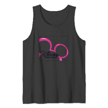 Discover Disney Channel  Mickey Mouse Pink 2000s Logo Tank Tops