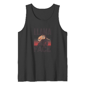 Discover Disney Emperors New Groove Kuzco Llama Face Tank Tops