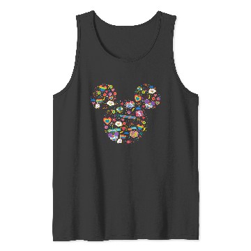 Discover Disneyss Pride Collection Rainbow Mickey Mouse Icon Doodles Tank Tops