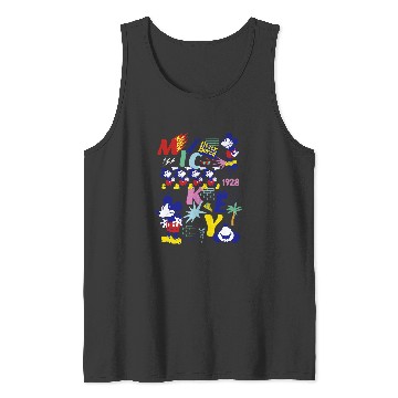 Discover Disney Mickey Mouse Vintages Never Bored Tank Tops