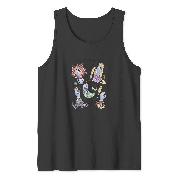 Discover Disney Olaf Presents Classic Costume Sketches Tank Tops