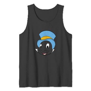 Discover Disney Pinocchio Jiminy Cricket Big Face Tank Tops
