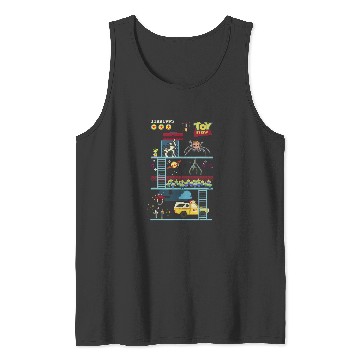 Discover Disney Pixar Toy Story 8-Bit Video Game Scene Tank Tops