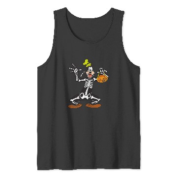 Discover Disney Goofy Skeleton Halloween Tank Tops