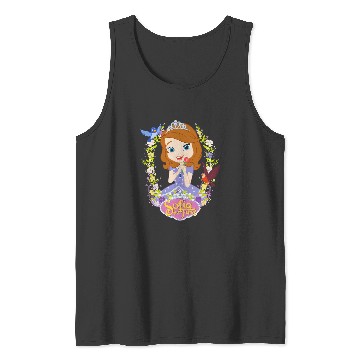 Discover Disney Sofia the First Sofia Flower Border Tank Tops