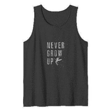 Discover Disney Peter Pan Tinker Bell Never Grow Up Sparkle Tank Tops